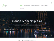 Tablet Screenshot of clarion-leadership.asia